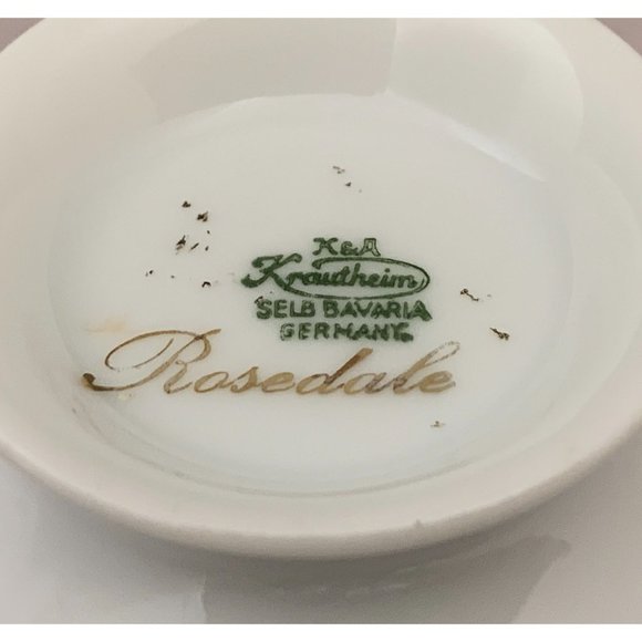 K&A Krautheim Tea Cup / Coffee Mug Rosedale Pattern Selb Bavaria Germany 2.25" - Picture 6 of 8